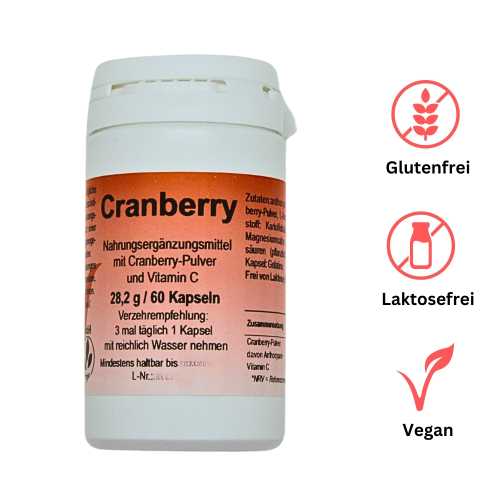 Cranberry Kapseln – Natürliche Unterstützung für Blase & Harnwege