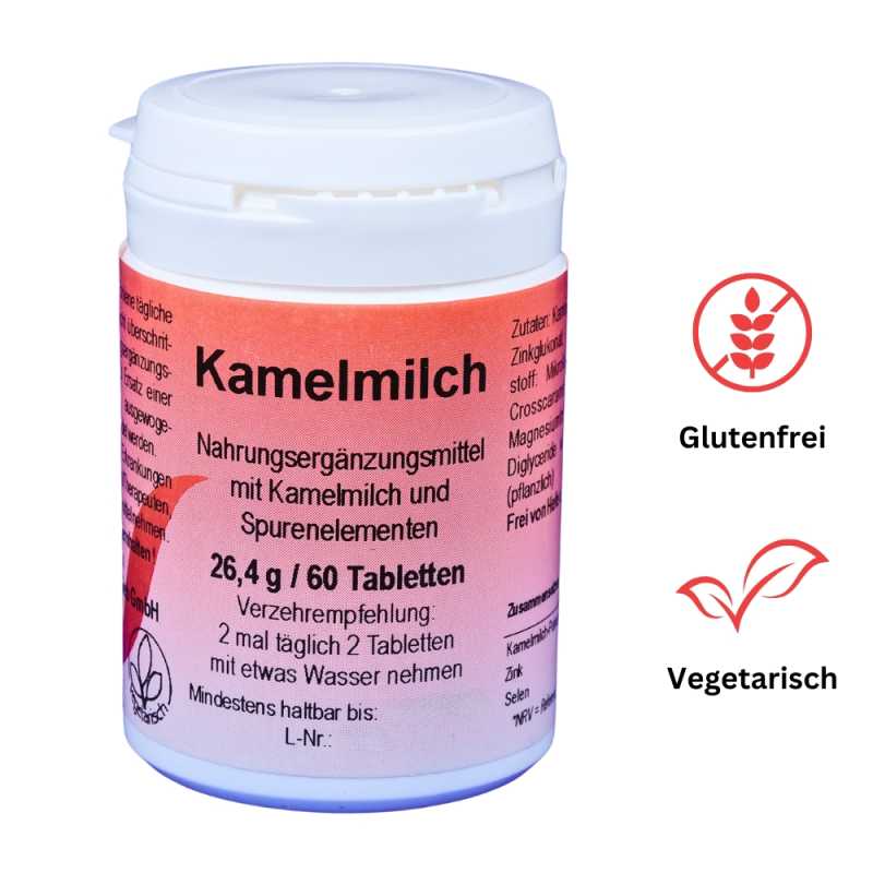 Kamelmilch Tabletten – Unterstützung für Immunsystem & Haut