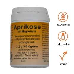 Aprikosen-Magnesium-Kapseln – Vitalstoffkombination für Ihr Wohlbefinden