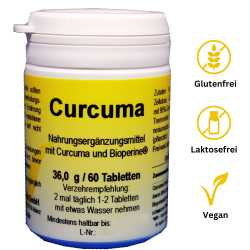 Curcuma Tabletten – Hochdosiert mit Bioperine®