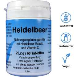 Heidelbeer Tabletten – Natürliche Unterstützung für Augen & Immunsystem